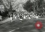 Image of hoop-rolling contest Wellesley Massachusetts USA, 1933, second 15 stock footage video 65675063201