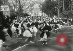 Image of hoop-rolling contest Wellesley Massachusetts USA, 1933, second 21 stock footage video 65675063201