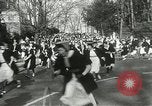 Image of hoop-rolling contest Wellesley Massachusetts USA, 1933, second 22 stock footage video 65675063201