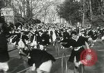 Image of hoop-rolling contest Wellesley Massachusetts USA, 1933, second 24 stock footage video 65675063201
