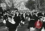Image of hoop-rolling contest Wellesley Massachusetts USA, 1933, second 29 stock footage video 65675063201