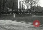 Image of hoop-rolling contest Wellesley Massachusetts USA, 1933, second 30 stock footage video 65675063201