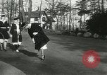 Image of hoop-rolling contest Wellesley Massachusetts USA, 1933, second 38 stock footage video 65675063201