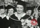 Image of hoop-rolling contest Wellesley Massachusetts USA, 1933, second 48 stock footage video 65675063201