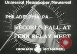 Image of Penn Relay meet Philadelphia Pennsylvania USA, 1933, second 4 stock footage video 65675063206