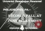 Image of Penn Relay meet Philadelphia Pennsylvania USA, 1933, second 6 stock footage video 65675063206