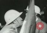Image of "Holing through" of tunnel in Mont Blanc Europe, 1962, second 38 stock footage video 65675063219