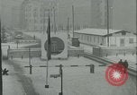 Image of Friedrichstrasse checkpoint of Berlin Wall Berlin Germany, 1961, second 7 stock footage video 65675063223