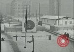 Image of Friedrichstrasse checkpoint of Berlin Wall Berlin Germany, 1961, second 9 stock footage video 65675063223