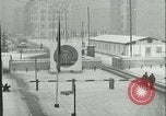 Image of Friedrichstrasse checkpoint of Berlin Wall Berlin Germany, 1961, second 11 stock footage video 65675063223
