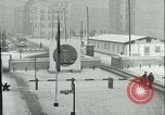 Image of Friedrichstrasse checkpoint of Berlin Wall Berlin Germany, 1961, second 14 stock footage video 65675063223