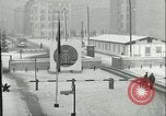 Image of Friedrichstrasse checkpoint of Berlin Wall Berlin Germany, 1961, second 15 stock footage video 65675063223