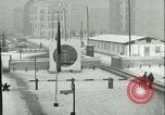 Image of Friedrichstrasse checkpoint of Berlin Wall Berlin Germany, 1961, second 18 stock footage video 65675063223