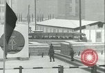 Image of Friedrichstrasse checkpoint of Berlin Wall Berlin Germany, 1961, second 37 stock footage video 65675063223