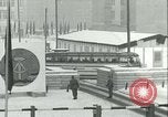 Image of Friedrichstrasse checkpoint of Berlin Wall Berlin Germany, 1961, second 39 stock footage video 65675063223