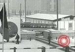Image of Friedrichstrasse checkpoint of Berlin Wall Berlin Germany, 1961, second 42 stock footage video 65675063223