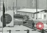 Image of Friedrichstrasse checkpoint of Berlin Wall Berlin Germany, 1961, second 52 stock footage video 65675063223