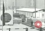 Image of Friedrichstrasse checkpoint of Berlin Wall Berlin Germany, 1961, second 53 stock footage video 65675063223