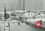 Image of Friedrichstrasse checkpoint of Berlin Wall Berlin Germany, 1961, second 54 stock footage video 65675063223