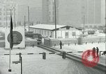 Image of Friedrichstrasse checkpoint of Berlin Wall Berlin Germany, 1961, second 57 stock footage video 65675063223