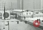 Image of Friedrichstrasse checkpoint of Berlin Wall Berlin Germany, 1961, second 59 stock footage video 65675063223