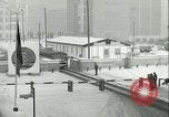 Image of Friedrichstrasse checkpoint of Berlin Wall Berlin Germany, 1961, second 61 stock footage video 65675063223