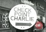 Image of Friedrichstrasse checkpoint Berlin Germany, 1961, second 1 stock footage video 65675063224