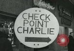 Image of Friedrichstrasse checkpoint Berlin Germany, 1961, second 19 stock footage video 65675063224