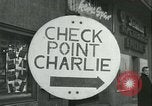 Image of Friedrichstrasse checkpoint Berlin Germany, 1961, second 23 stock footage video 65675063224