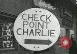 Image of Friedrichstrasse checkpoint Berlin Germany, 1961, second 24 stock footage video 65675063224