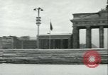 Image of Brandenburg Gate Berlin Germany, 1961, second 52 stock footage video 65675063225