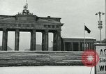 Image of Brandenburg Gate Berlin Germany, 1961, second 62 stock footage video 65675063225