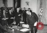 Image of President Johnson signs Civil Rights Act Washington DC USA, 1964, second 37 stock footage video 65675063243