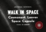 Image of Alexey Leonov first spacewalk Russia, 1965, second 19 stock footage video 65675063246