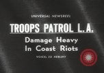 Standbild Schäden durch Krawalle Los Angeles California USA, 1965, aus Sekunde 3 historischem Filmmaterial Videoclip 65675063260