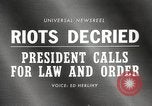 Standbild Unruhen von Ausschreitungen Detroit Michigan USA, 1967, aus Sekunde 5 historischem Filmmaterial Videoclip 65675063262