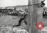 Image of tree-chopping and sawing contest Bavaria Germany, 1967, second 11 stock footage video 65675063266