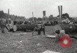 Image of tree-chopping and sawing contest Bavaria Germany, 1967, second 33 stock footage video 65675063266
