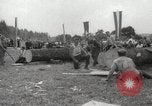 Image of tree-chopping and sawing contest Bavaria Germany, 1967, second 34 stock footage video 65675063266