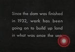 Image of dam on Zuider Zee Netherlands, 1940, second 29 stock footage video 65675063271