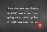 Image of dam on Zuider Zee Netherlands, 1940, second 33 stock footage video 65675063271