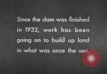 Image of dam on Zuider Zee Netherlands, 1940, second 35 stock footage video 65675063271