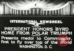 Image of Commander Richard Byrd Washington DC USA, 1927, second 8 stock footage video 65675063338