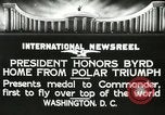Image of Commander Richard Byrd Washington DC USA, 1927, second 11 stock footage video 65675063338
