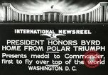 Image of Commander Richard Byrd Washington DC USA, 1927, second 15 stock footage video 65675063338
