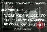 Immagine di American disoccupati operai New York City USA, 1932, secondo 1 filmato di repertorio 65675063353