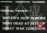 Immagine di Cerimonie presso il cenotafio Thiepval Francia, 1932, secondo 3 filmato di repertorio 65675063354
