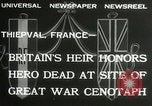 Immagine di Cerimonie presso il cenotafio Thiepval Francia, 1932, secondo 7 filmato di repertorio 65675063354