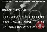 Image Jeux olympiques de 1932 Los Angeles California USA, 1932, de la seconde 5 séquences d'archives historiques vidéo 65675063355