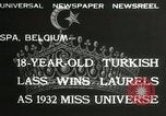 Immagine di Miss Universo contest Spa in Belgio, 1932, secondo 3 filmato di repertorio 65675063357